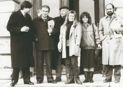 J. Siles, A. Gamoneda, E. Galeano y L. de Viada (Berna, 1992)